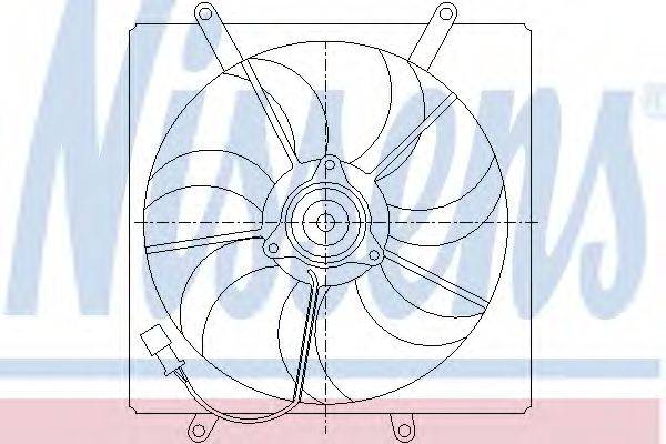 Вентилятор, охолодження двигуна NISSENS 85014