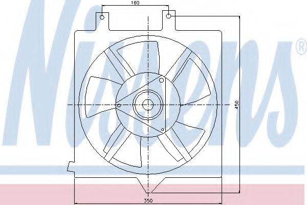 Вентилятор, охолодження двигуна NISSENS 85281