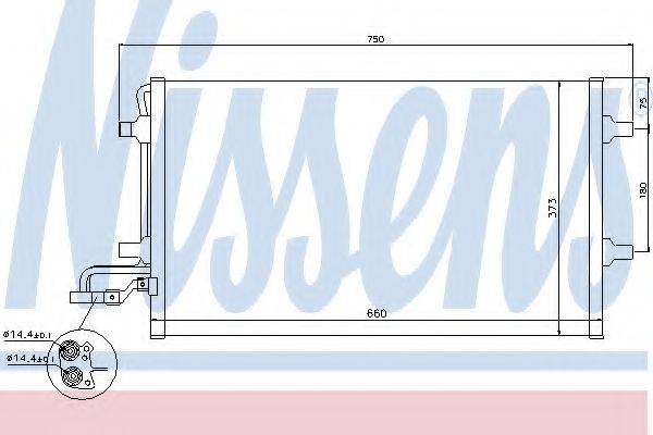 Конденсатор, кондиціонер NISSENS 940086