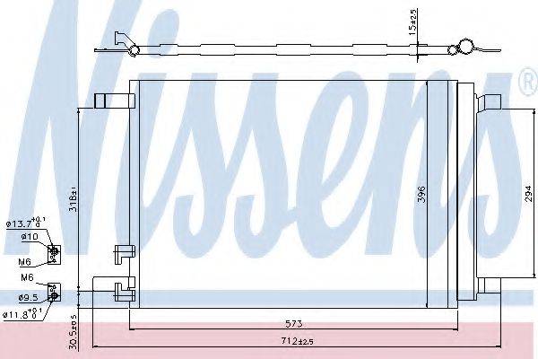 Конденсатор, кондиціонер NISSENS 940319