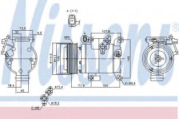 Компресор, кондиціонер NISSENS 890045