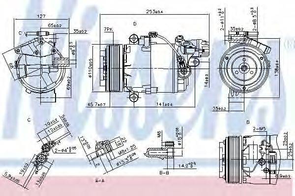 Компресор, кондиціонер NISSENS 890071