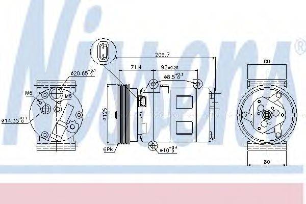 Компресор, кондиціонер NISSENS 89072