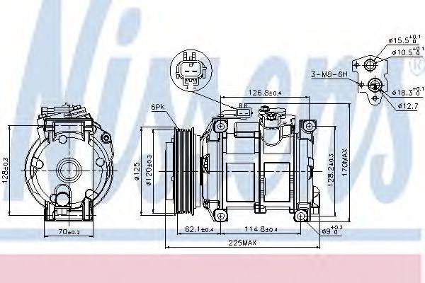 Компресор, кондиціонер NISSENS 89074