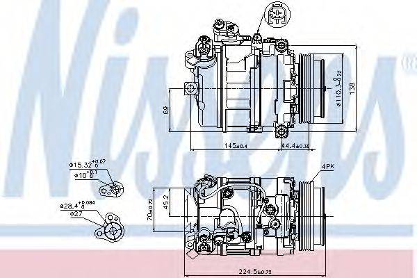 Компресор, кондиціонер NISSENS 89199