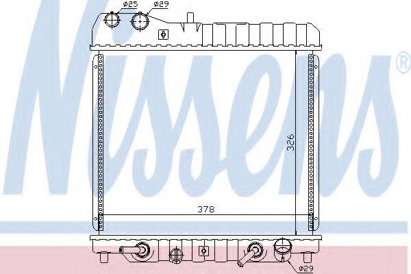 Радіатор, охолодження двигуна NISSENS 68111