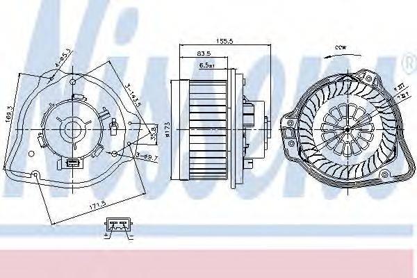 Вентилятор салону NISSENS 87020