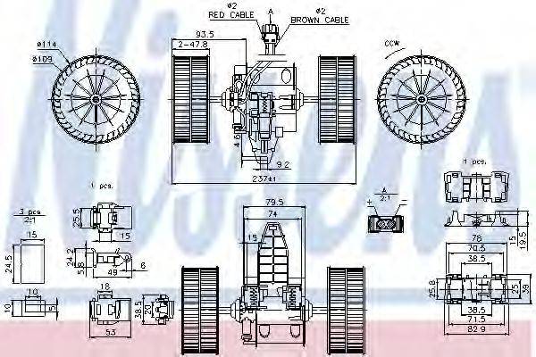 Вентилятор салону NISSENS 87117