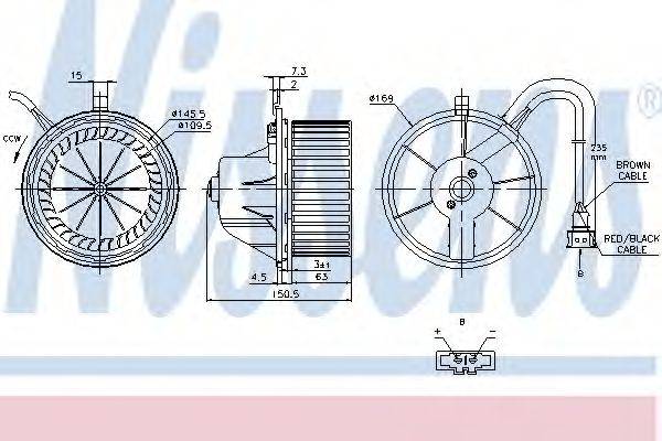 Вентилятор салону NISSENS 87155