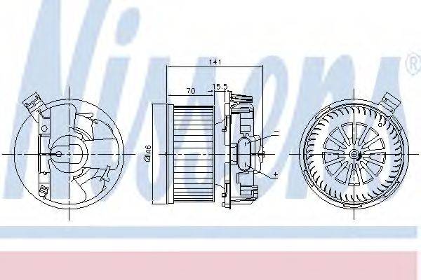 Вентилятор салону NISSENS 87209