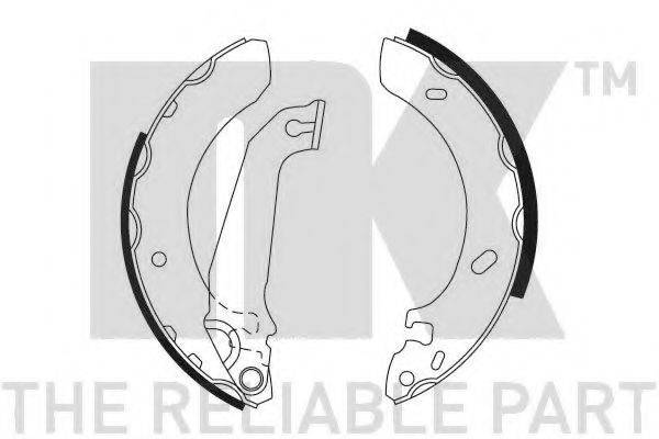 Комплект гальмівних колодок NK 2725536