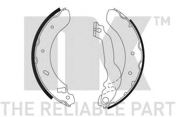 Комплект гальмівних колодок NK 2725537