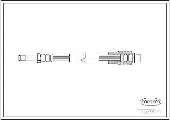 Гальмівний шланг CORTECO 19036177