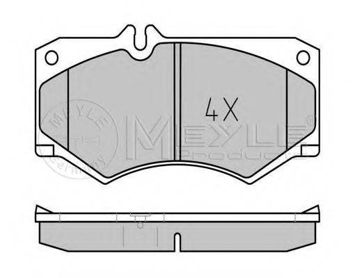 Комплект гальмівних колодок, дискове гальмо MEYLE 025 207 8418