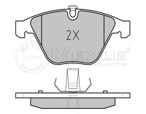 Комплект гальмівних колодок, дискове гальмо MEYLE 025 233 4720