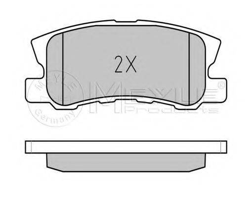 Комплект гальмівних колодок, дискове гальмо MEYLE 025 235 8216/PD