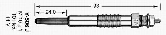 Свічка розжарювання NGK 2419