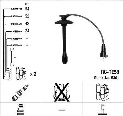 Комплект дротів запалення NGK 5361