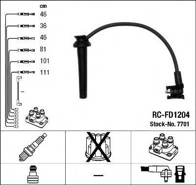 Комплект дротів запалення NGK 7701