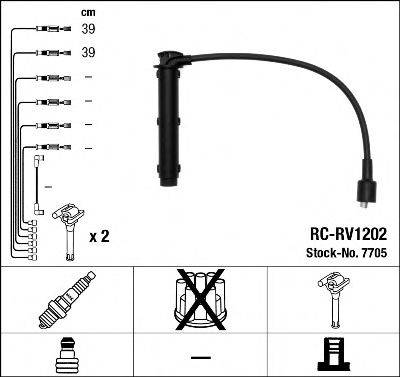 Комплект дротів запалення NGK 7705