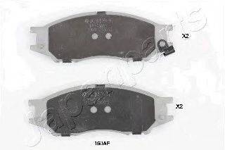 Комплект гальмівних колодок, дискове гальмо JAPANPARTS PA-150AF