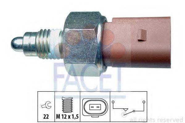 Вимикач, фара заднього ходу FACET 7.6266