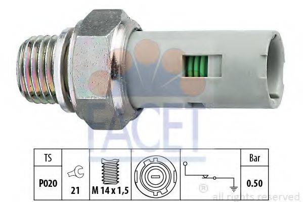 Датчик тиску масла FACET 7.0151