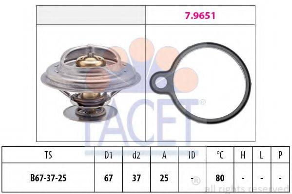 Термостат, що охолоджує рідину FACET 7.8613