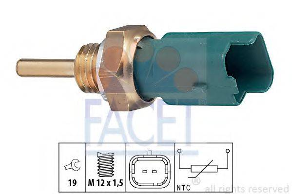 Датчик, температура охолоджуючої рідини FACET 7.3261