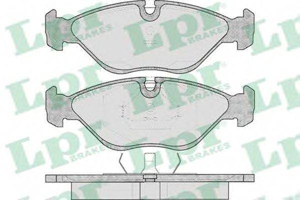 Комплект гальмівних колодок, дискове гальмо LPR 05P310