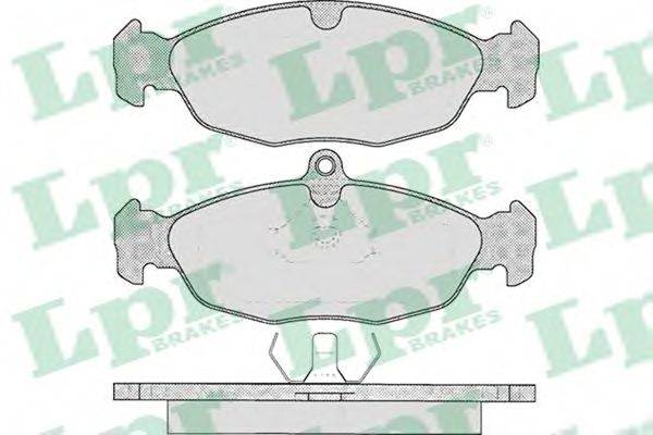 Комплект гальмівних колодок, дискове гальмо LPR 05P599