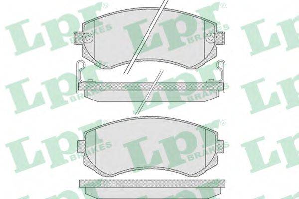 Комплект гальмівних колодок, дискове гальмо LPR 05P856