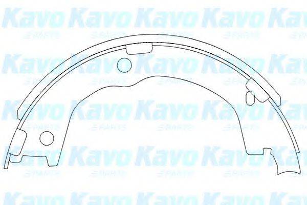 Комплект гальмівних колодок KAVO PARTS KBS-3404