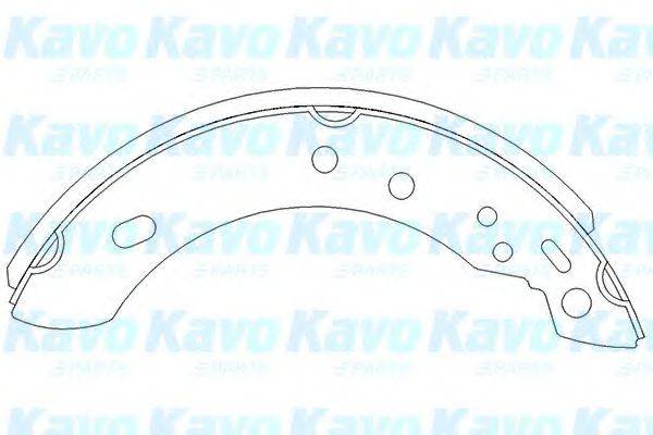 Комплект гальмівних колодок KAVO PARTS KBS-7401