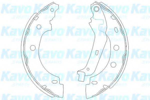 Комплект гальмівних колодок KAVO PARTS KBS-7410