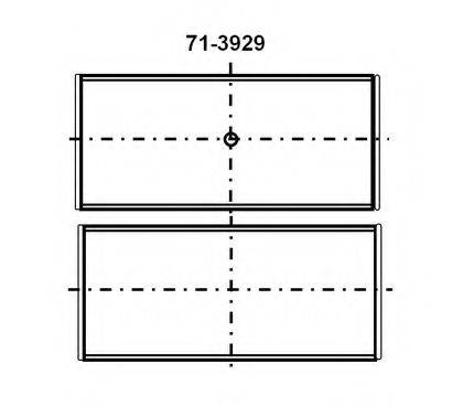 Шатунний підшипник GLYCO 71-3929/4 STD