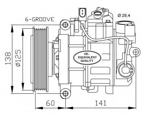 Компресор, кондиціонер NRF 32512