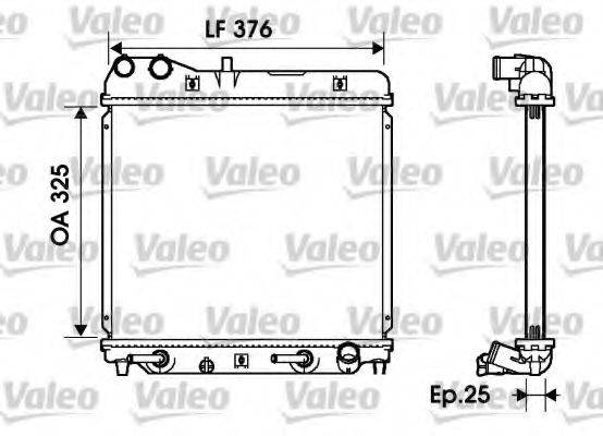 Радіатор, охолодження двигуна VALEO 734218