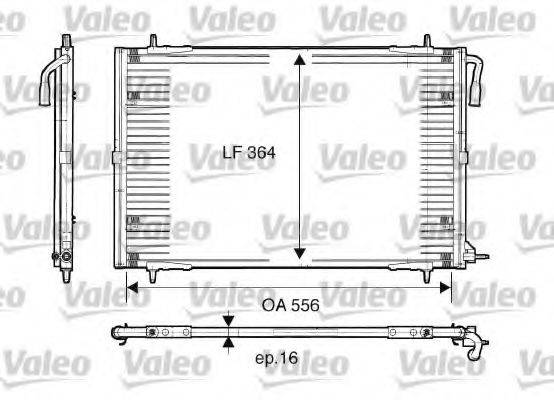 Конденсатор, кондиціонер VALEO 817283