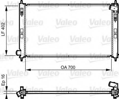 Радіатор, охолодження двигуна VALEO 735575