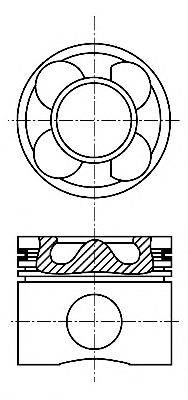 Поршень NURAL 87-136400-00