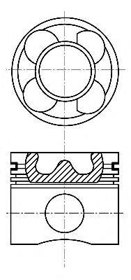 Поршень NURAL 87-127407-00