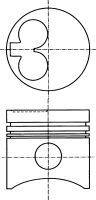 Поршень NURAL 87-109500-00