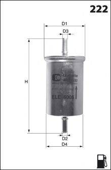 Паливний фільтр MECAFILTER ELE6006