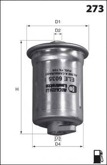 Паливний фільтр MECAFILTER ELE6035