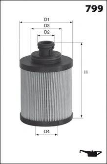 Масляний фільтр MECAFILTER ELH4351