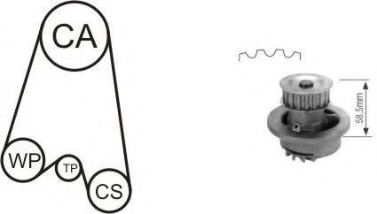 Водяний насос + комплект зубчастого ременя AIRTEX WPK-116401