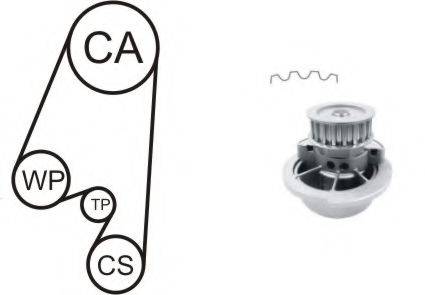 Водяний насос + комплект зубчастого ременя AIRTEX WPK-167701
