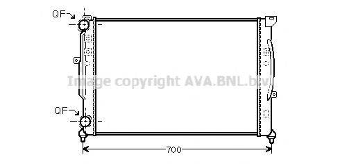 Радіатор, охолодження двигуна AVA QUALITY COOLING AI2189