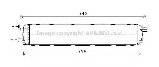 Радіатор, охолодження двигуна AVA QUALITY COOLING AI2366